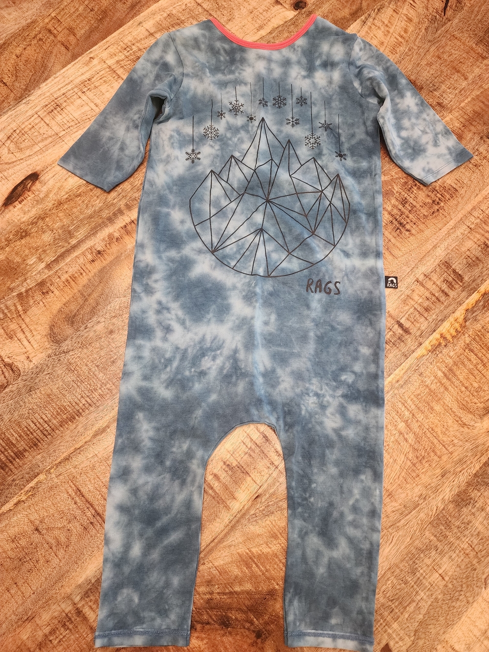 Rags To Raches 3/4 Holiday Rompers - Picture 3 of 3